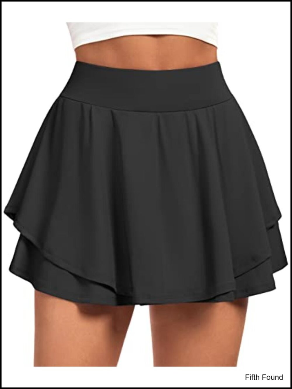 IUGA Pleated Tennis Skort with Pockets High Waist Ruffle Active Skirt